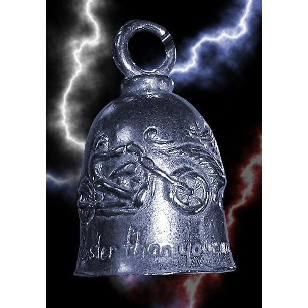 Never Ride Faster Then Your Angel Can Fly Guardian Biker Bell with Hanger